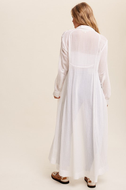Raven Long Button Down