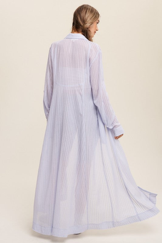Raven Long Button Down