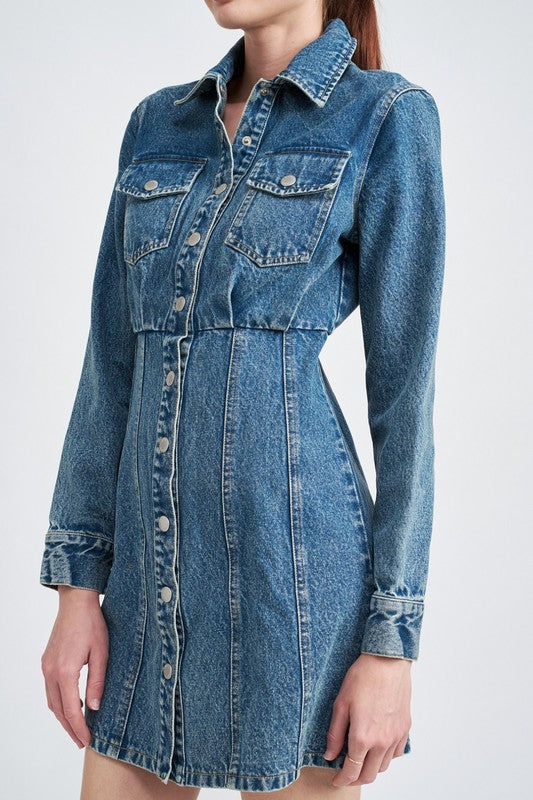 Carla Denim Shirt Dress