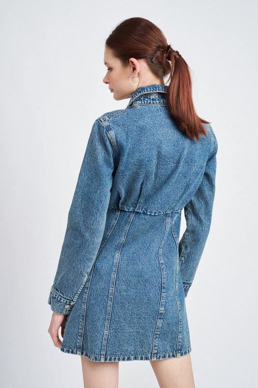 Carla Denim Shirt Dress