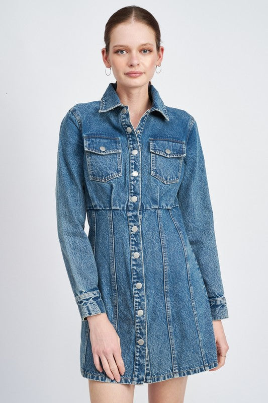 Carla Denim Shirt Dress