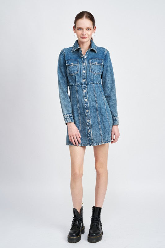 Carla Denim Shirt Dress