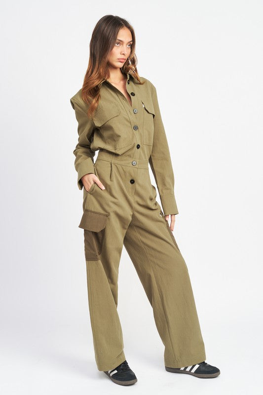 Army Cargo Jumpsuit