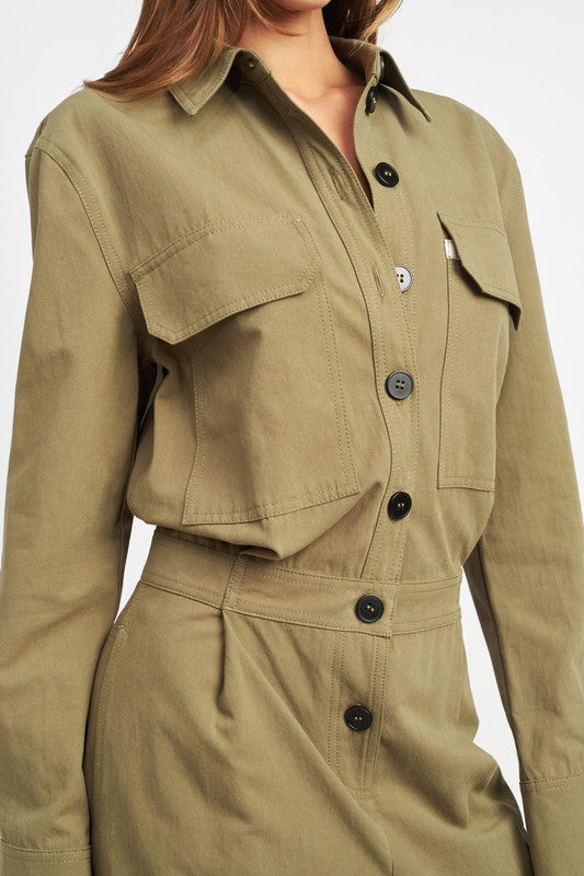 Army Cargo Jumpsuit