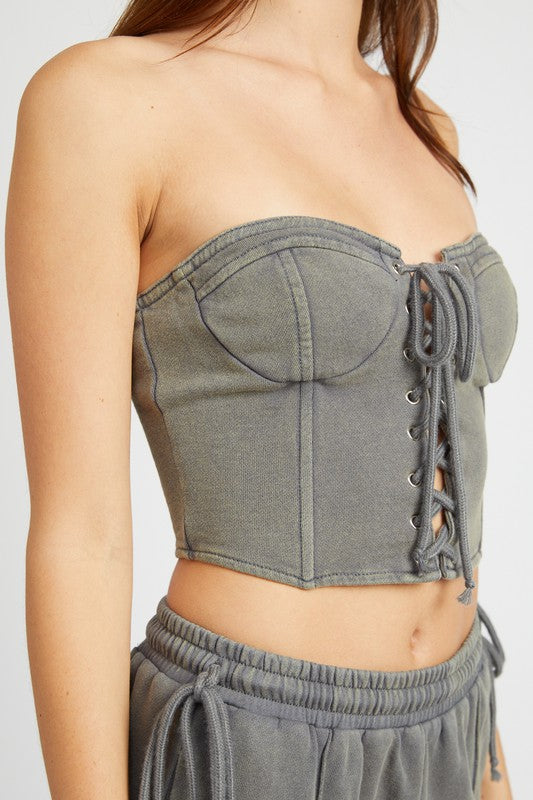 French Bustier Top