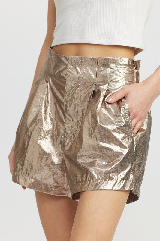 Paperbag Metallic Pant