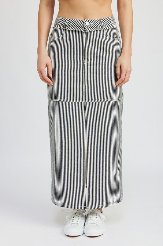 Twill Maxi Skirt