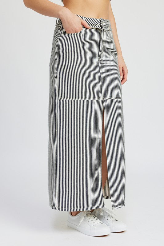 Twill Maxi Skirt