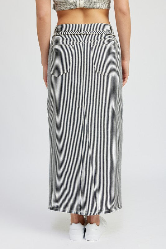 Twill Maxi Skirt