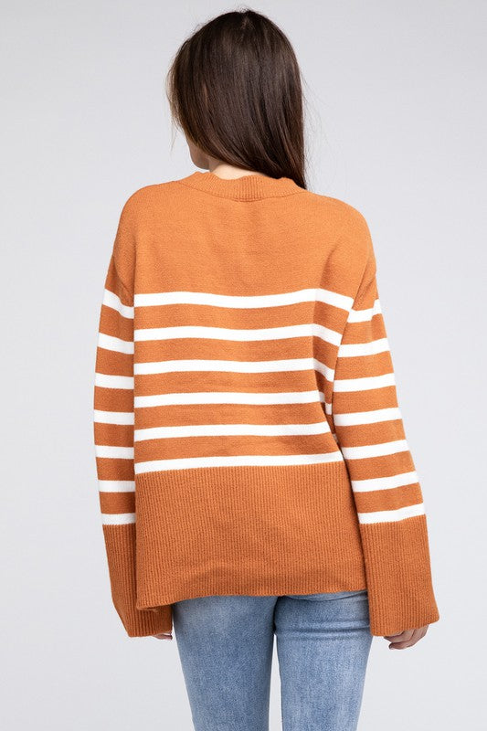 Hannah Hem Stripe Sweater
