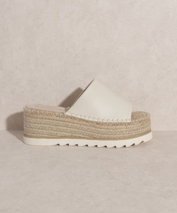 Espadrille Platform Slide