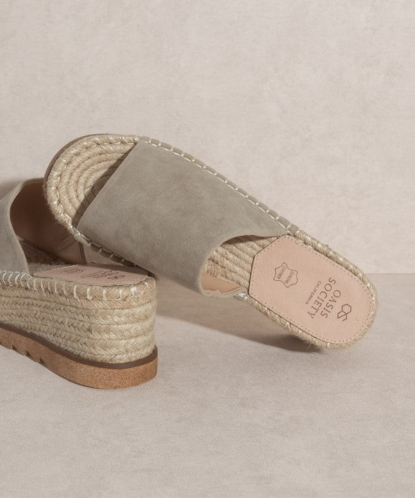 Espadrille Platform Slide