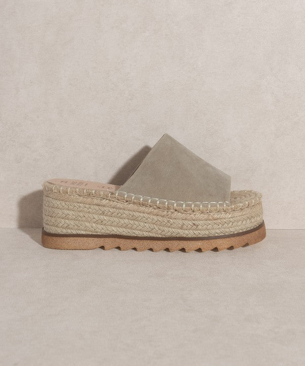 Espadrille Platform Slide