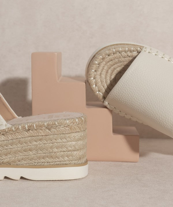 Espadrille Platform Slide