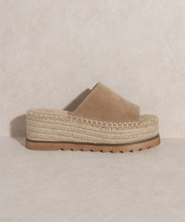 Espadrille Platform Slide